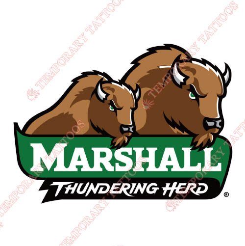 Marshall Thundering Herd Customize Temporary Tattoos Stickers NO.4981